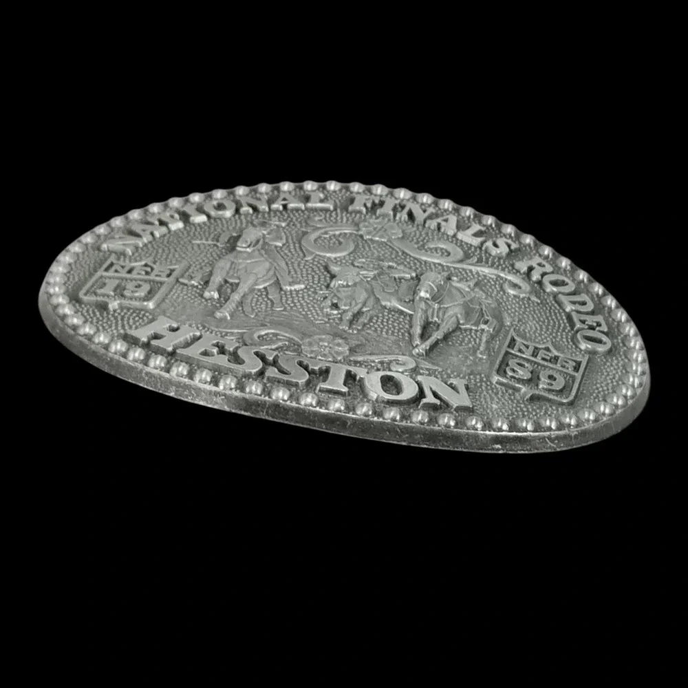 1989 Hesston National‎ Finals Rodeo NFR Belt Buckle Fred Fellows Vintage Western